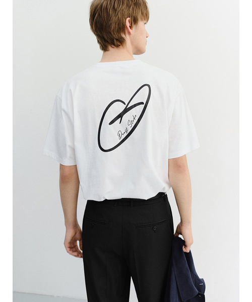 DUNST FOR MEN(ダンストフォーメン)の「HEART D LOGO T-SHIRT_UNISEX_UDTS6B140_OFF WHITE(Tシャツ/カットソー・メンズ・Off White・X-SMALL/SMALL/MEDIUM/LARGE/X-LARGE/XX-LARGE)」の2枚目の写真