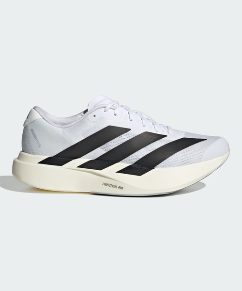adidas(アディダス)の「アディゼロ EVO SL / Adizero EVO SL / ランニングシューズ / アディダス adidas(スニーカー・メンズ・ホワイト×ブラック・26.5cm/27.0cm/27.5cm/28.0cm/28.5cm/29.0cm/25.0cm/25.5cm/26.0cm)」の1枚目の写真