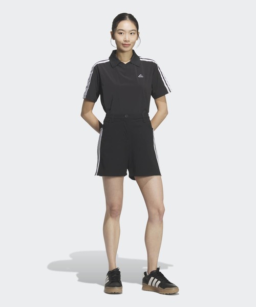 adidas（アディダス）の「スリーストライプス 5インチ ショーツ / ハーフパンツ【adidas Golf/アディダスゴルフ】（その他パンツ・レディース・ブラック・SMALL/MEDIUM/LARGE/X-LARGE/X-SMALL）」の5枚目の写真