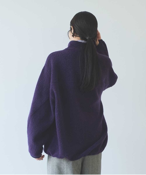 yuni（ユニ　）の「W/Ny Boa half zip cocoon pullover（その他トップス・レディース・パープル・FREE）」の12枚目の写真