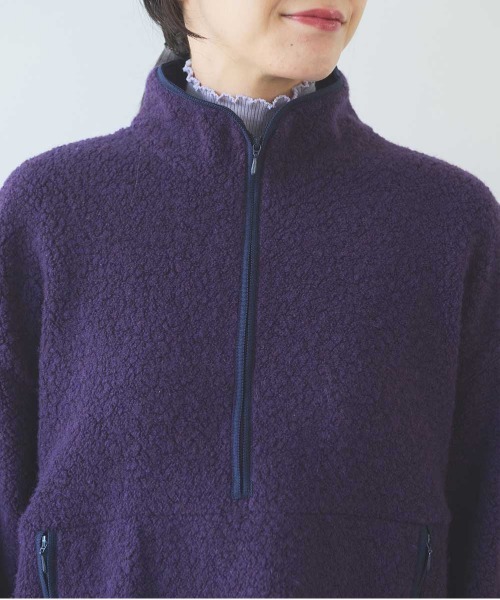 yuni（ユニ　）の「W/Ny Boa half zip cocoon pullover（その他トップス・レディース・パープル・FREE）」の16枚目の写真