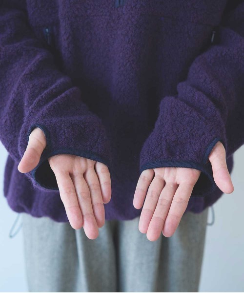 yuni（ユニ　）の「W/Ny Boa half zip cocoon pullover（その他トップス・レディース・パープル・FREE）」の20枚目の写真