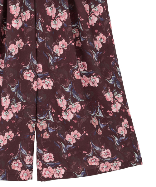 MELROSE claire(メルローズ クレール)の「【フラワーPT&無地アソートタックパンツ】(その他パンツ・レディース・ボルドー/ブルー/ネイビー/モカ・3/2)」の17枚目の写真