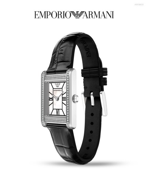 EMPORIO ARMANI(エンポリオアルマーニ)の「エンポリオ・アルマーニ 腕時計 レディース アナログ レザー AR11803(アナログ腕時計・レディース・ブラック・FREE)」の6枚目の写真