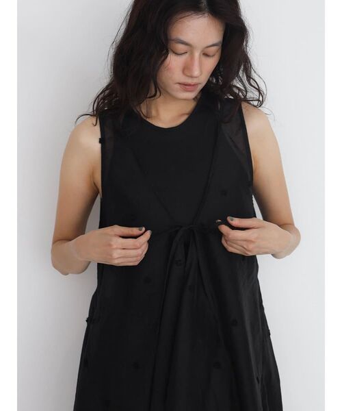 FIKA.(フィーカ)の「Sheer dot flare top(その他トップス・レディース・ブラウン/ブラック・MEDIUM)」の1枚目の写真