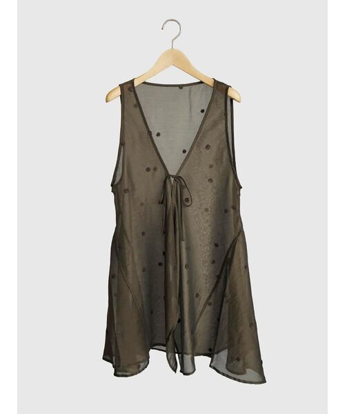 FIKA.(フィーカ)の「Sheer dot flare top(その他トップス・レディース・ブラウン/ブラック・MEDIUM)」の3枚目の写真