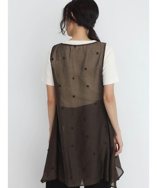 FIKA.(フィーカ)の「Sheer dot flare top(その他トップス・レディース・ブラウン/ブラック・MEDIUM)」の6枚目の写真