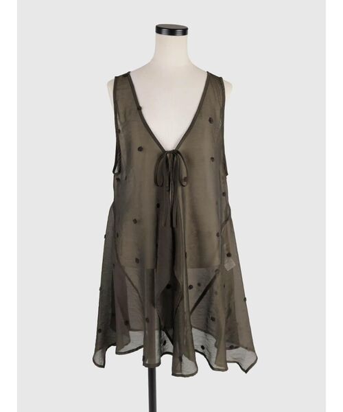 FIKA.(フィーカ)の「Sheer dot flare top(その他トップス・レディース・ブラウン/ブラック・MEDIUM)」の18枚目の写真
