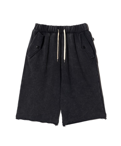 glamb（グラム）の「Fade Sweat Sarouel Shorts / フェイドスウェットサルエルパンツ（その他パンツ・メンズ・ブラック/ベージュ・S/M/L）」の3枚目の写真