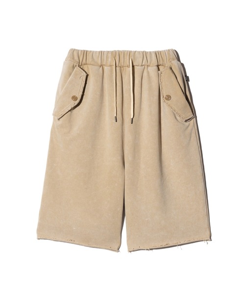 glamb（グラム）の「Fade Sweat Sarouel Shorts / フェイドスウェットサルエルパンツ（その他パンツ・メンズ・ブラック/ベージュ・S/M/L）」の4枚目の写真