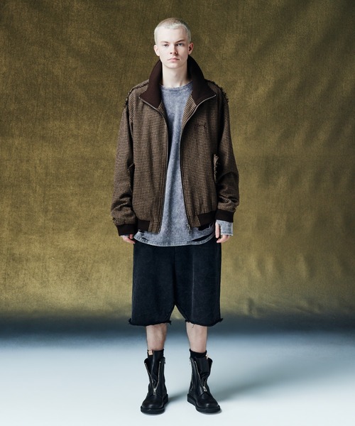 glamb（グラム）の「Fade Sweat Sarouel Shorts / フェイドスウェットサルエルパンツ（その他パンツ・メンズ・ブラック/ベージュ・S/M/L）」の9枚目の写真