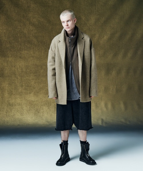 glamb（グラム）の「Fade Sweat Sarouel Shorts / フェイドスウェットサルエルパンツ（その他パンツ・メンズ・ブラック/ベージュ・S/M/L）」の10枚目の写真