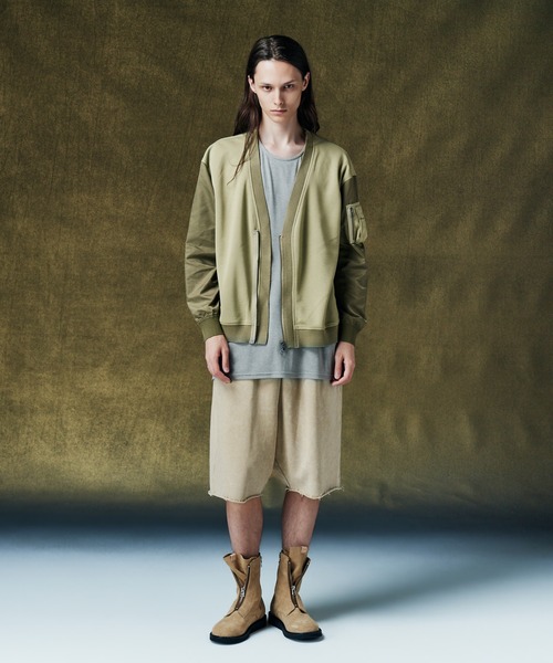 glamb（グラム）の「Fade Sweat Sarouel Shorts / フェイドスウェットサルエルパンツ（その他パンツ・メンズ・ブラック/ベージュ・S/M/L）」の13枚目の写真