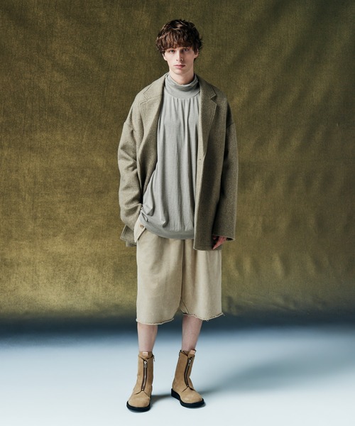 glamb（グラム）の「Fade Sweat Sarouel Shorts / フェイドスウェットサルエルパンツ（その他パンツ・メンズ・ブラック/ベージュ・S/M/L）」の19枚目の写真