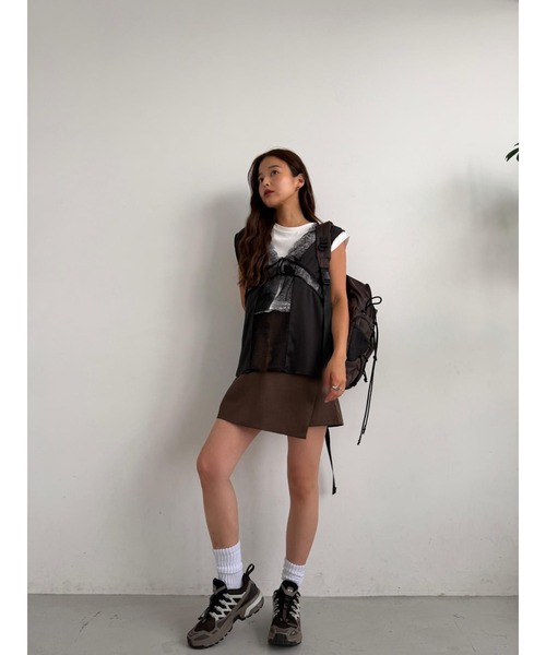 TRUNC(トランクエイティーエイト)の「Twill Wrap Shorts(その他パンツ・レディース・ブラウン・FREE)」の2枚目の写真