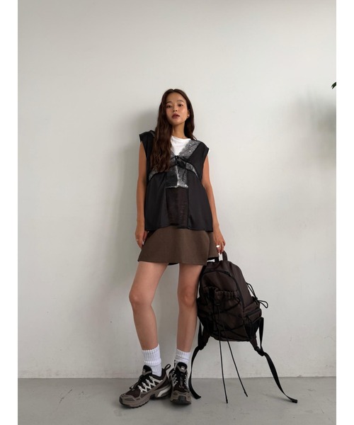 TRUNC(トランクエイティーエイト)の「Twill Wrap Shorts(その他パンツ・レディース・ブラウン・FREE)」の4枚目の写真