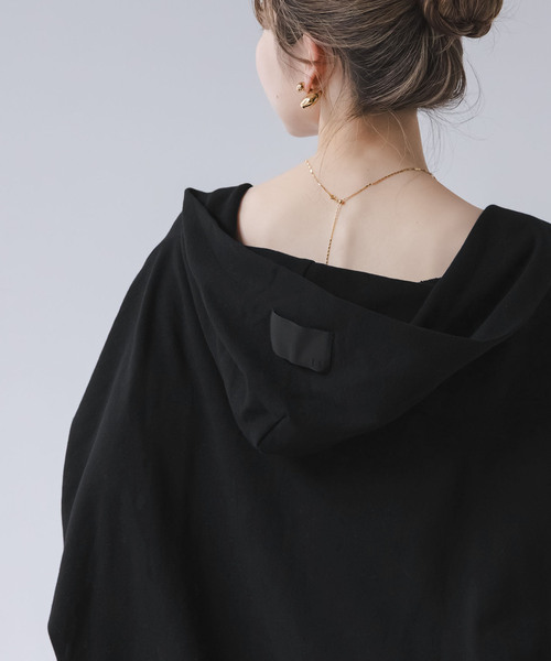 COGTHEBIGSMOKE(コグザビッグスモーク)の「《WEB限定追加》COG THE BIGSMOKE/コグザビッグスモーク NICOLETTE BORERO HOODY(カーディガン/ボレロ・レディース・ライトグレー/ブラック・FREE)」の4枚目の写真