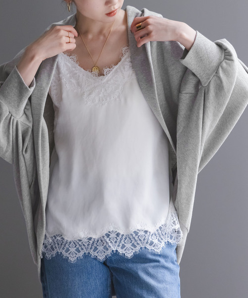 COGTHEBIGSMOKE(コグザビッグスモーク)の「《WEB限定追加》COG THE BIGSMOKE/コグザビッグスモーク NICOLETTE BORERO HOODY(カーディガン/ボレロ・レディース・ライトグレー/ブラック・FREE)」の18枚目の写真