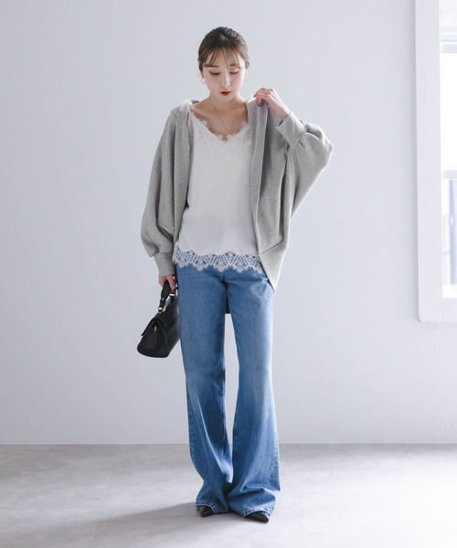 COGTHEBIGSMOKE(コグザビッグスモーク)の「《WEB限定追加》COG THE BIGSMOKE/コグザビッグスモーク NICOLETTE BORERO HOODY(カーディガン/ボレロ・レディース・ライトグレー/ブラック・FREE)」の20枚目の写真