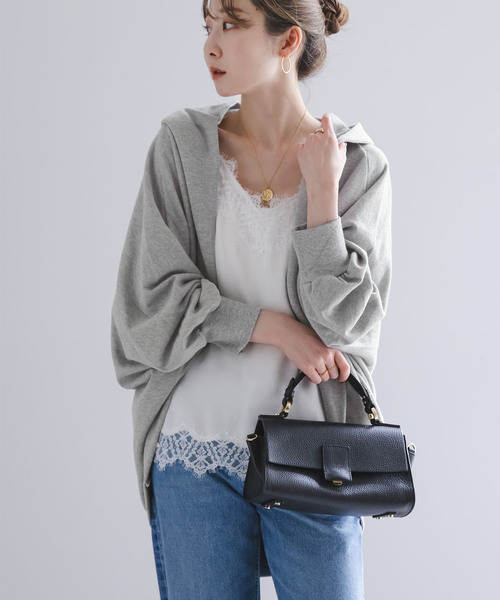 COGTHEBIGSMOKE(コグザビッグスモーク)の「《WEB限定追加》COG THE BIGSMOKE/コグザビッグスモーク NICOLETTE BORERO HOODY(カーディガン/ボレロ・レディース・ライトグレー/ブラック・FREE)」の22枚目の写真