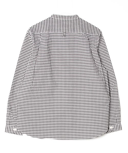DANTON（ダントン）の「【DANTON/ダントン】BAND COLLAR SHIRT（DT-B0280 OXP）（シャツ/ブラウス・メンズ・ベージュ系その他/ブラック系その他・38/40/42/44）」の3枚目の写真