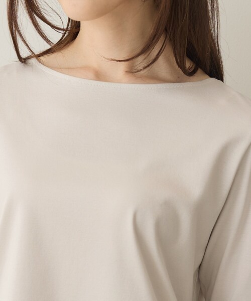 UNTITLED(アンタイトル)の「【重ね着レイヤード】シャツディテールレイヤードプルオーバー(Tシャツ/カットソー・レディース・ホワイト/ブラック/ナチュラル・02/00/50/48/44/04)」の22枚目の写真