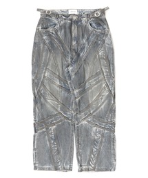 Chick | Wide-leg Distressed Denim Pants / ワイドシルエット 汚れ加工 デニムパンツ 2026年 夏 夏服メンズ(デニムパンツ)