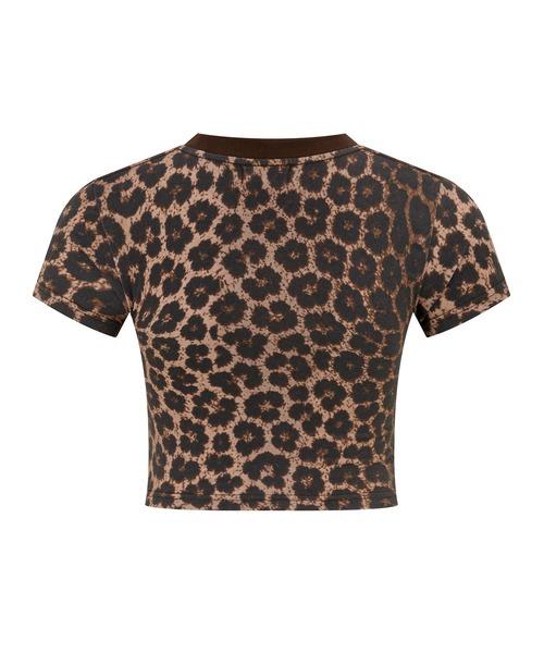 SupBaby by SUPPLIER(サプベイビーバイサプライヤー)の「Tシャツ|EVRIS x SupBaby I'm a Destination Cropped Tee|SupBaby by SUPPLIER(Tシャツ/カットソー・レディース・ホワイト/ブラック/レオパード・SMALL/MEDIUM)」の11枚目の写真