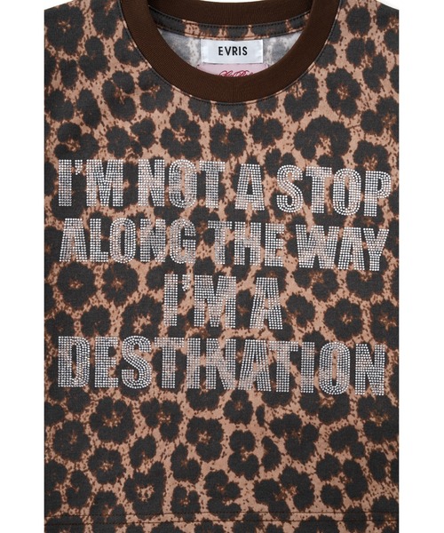 SupBaby by SUPPLIER(サプベイビーバイサプライヤー)の「Tシャツ|EVRIS x SupBaby I'm a Destination Cropped Tee|SupBaby by SUPPLIER(Tシャツ/カットソー・レディース・ホワイト/ブラック/レオパード・SMALL/MEDIUM)」の12枚目の写真