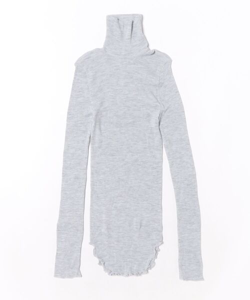 HAKUJI(ハクジ)の「HAKUJI WOOL RIB HN PO(Tシャツ/カットソー・レディース・ライトブルー・FREE)」の1枚目の写真