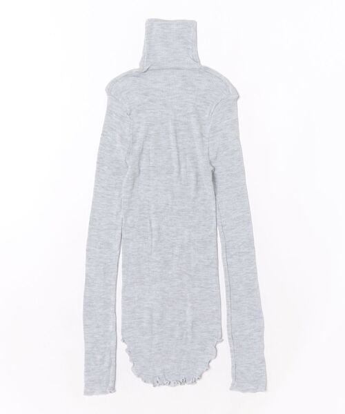 HAKUJI(ハクジ)の「HAKUJI WOOL RIB HN PO(Tシャツ/カットソー・レディース・ライトブルー・FREE)」の2枚目の写真