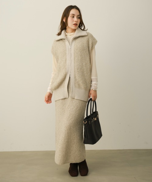 Bou Jeloud(ブージュルード)の「バーキン風マットサテントート(トートバッグ・レディース・ブラック/ベージュ・ONESIZE)」の5枚目の写真