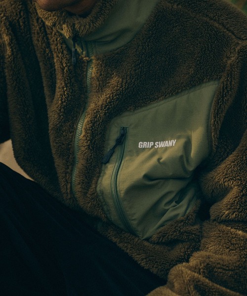 GRIP SWANY（グリップスワニー）の「【GSMCT-212】 GEAR FLEECE JACKET（その他アウター・メンズ・ブラック/セージグリーン/ブラウン/キャメル・S/M/L/XL/XXL）」の16枚目の写真