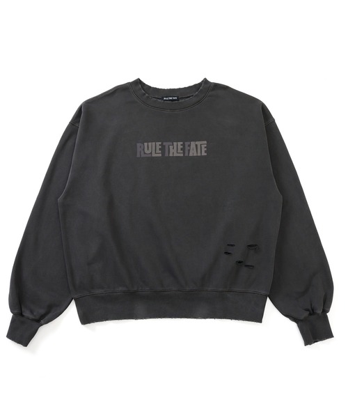 RULE THE FATE（ルールザフェイト）の「RTF VERTICAL SWEAT PULLOVER/バーティカルスウェットプルオーバー（Tシャツ/カットソー・メンズ・ベージュ/ブラック・0/1/2）」の2枚目の写真