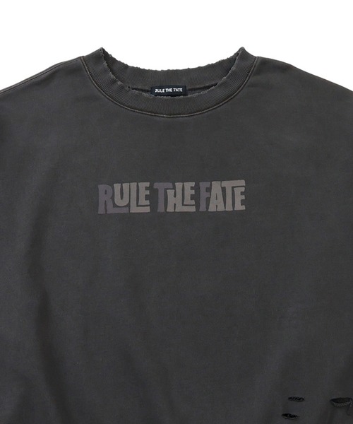 RULE THE FATE（ルールザフェイト）の「RTF VERTICAL SWEAT PULLOVER/バーティカルスウェットプルオーバー（Tシャツ/カットソー・メンズ・ベージュ/ブラック・0/1/2）」の4枚目の写真