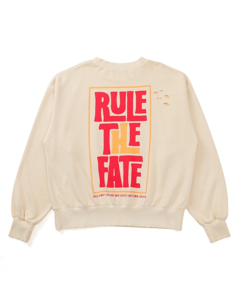 RULE THE FATE（ルールザフェイト）の「RTF VERTICAL SWEAT PULLOVER/バーティカルスウェットプルオーバー（Tシャツ/カットソー・メンズ・ベージュ/ブラック・0/1/2）」の6枚目の写真