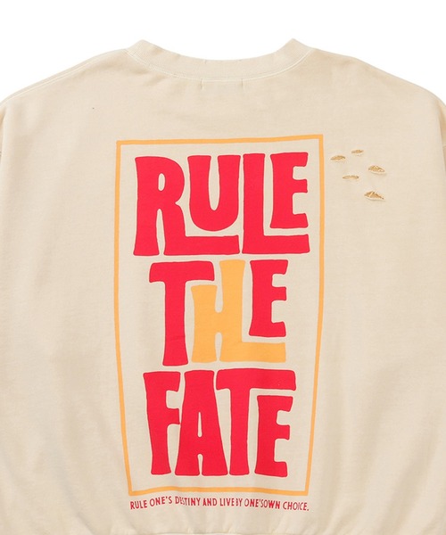 RULE THE FATE（ルールザフェイト）の「RTF VERTICAL SWEAT PULLOVER/バーティカルスウェットプルオーバー（Tシャツ/カットソー・メンズ・ベージュ/ブラック・0/1/2）」の8枚目の写真