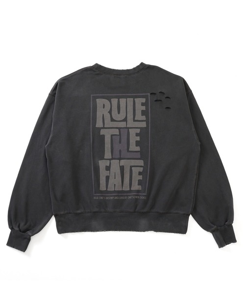 RULE THE FATE（ルールザフェイト）の「RTF VERTICAL SWEAT PULLOVER/バーティカルスウェットプルオーバー（Tシャツ/カットソー・メンズ・ベージュ/ブラック・0/1/2）」の3枚目の写真