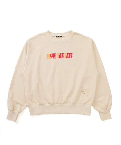 RULE THE FATE（ルールザフェイト）の「RTF VERTICAL SWEAT PULLOVER/バーティカルスウェットプルオーバー（Tシャツ/カットソー・メンズ・ベージュ/ブラック・0/1/2）」の10枚目の写真
