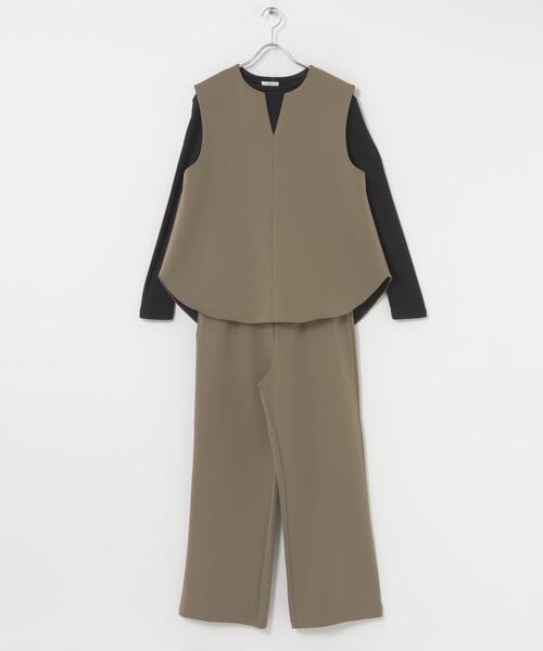 ITEMS URBANRESEARCH(アイテムズ アーバンリサーチ)の「ダンボールボンディング3点セット(セットアップ・レディース・モカ/ネイビー・FREE)」の22枚目の写真