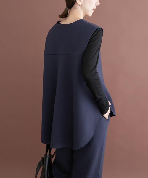 ITEMS URBANRESEARCH(アイテムズ アーバンリサーチ)の「ダンボールボンディング3点セット(セットアップ・レディース・モカ/ネイビー・FREE)」の3枚目の写真