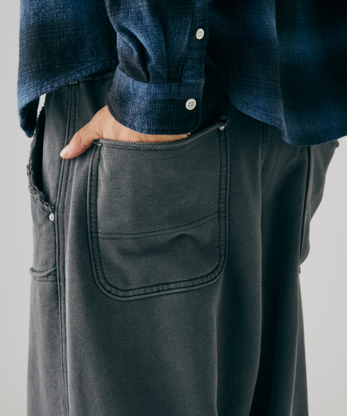 JOURNAL STANDARD(ジャーナルスタンダード)の「アシッド ダブル ニー スウェット パンツ(スウェットパンツ・メンズ・ボルドー/ベージュ/ブラック系その他・LARGE/MEDIUM)」の18枚目の写真
