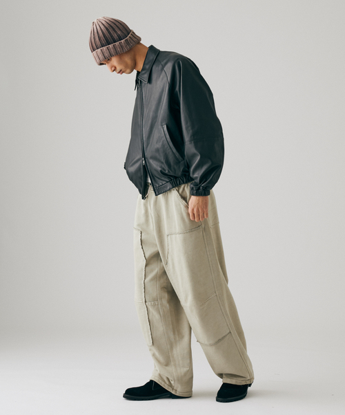 JOURNAL STANDARD(ジャーナルスタンダード)の「アシッド ダブル ニー スウェット パンツ(スウェットパンツ・メンズ・ボルドー/ベージュ/ブラック系その他・LARGE/MEDIUM)」の21枚目の写真