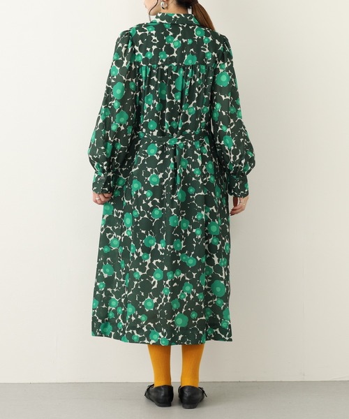 Orla Kiely(-)の「アブストラクトプリント シャツワンピース 長袖(シャツワンピース・レディース・ダークグリーン/ブラック・FREE)」の17枚目の写真