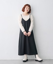 【anyfee/大きいサイズ】ウーリッシュキャミワンピース《セットアップ対応/上下別売り》