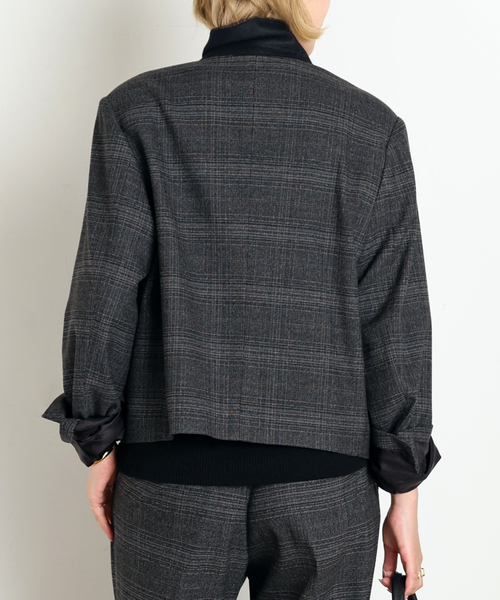AP STUDIO（エーピーストゥディオ）の「Gioia check little Jacket（その他アウター・レディース・グレー/ナチュラル・36/38）」の7枚目の写真