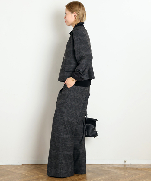 AP STUDIO（エーピーストゥディオ）の「Gioia check little Jacket（その他アウター・レディース・グレー/ナチュラル・36/38）」の9枚目の写真