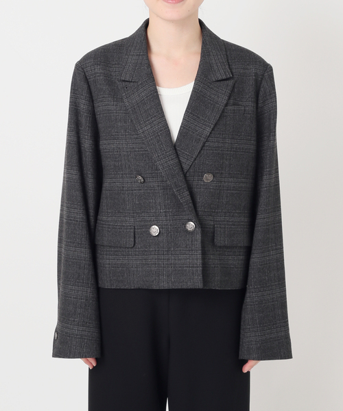 AP STUDIO（エーピーストゥディオ）の「Gioia check little Jacket（その他アウター・レディース・グレー/ナチュラル・36/38）」の11枚目の写真