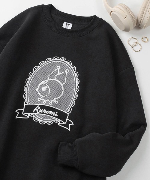sanrio(サンリオ)の「【71】【Sanrio/サンリオ】サンリオキャラクターズ フレームプリント スウェット/マイメロディ/クロミ/シナモロール/ハローキティ/キャラクター/ビックシルエット/Y2K/レディース(S)(スウェット・メンズ・ネイビー/レッド/ブルー/ブラック・L/M)」の1枚目の写真