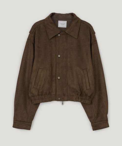 TWEE(トゥウィー)の「ラティ セミ クロップド カメラ 長袖 ジャンパー(レザー/スエード)(ブルゾン・レディース・ブラック/ブラウン・FREE)」の13枚目の写真